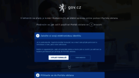 What Gov.cz website looked like in 2021 (3 years ago)