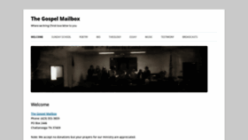 What Gospelmailbox.org website looked like in 2021 (3 years ago)