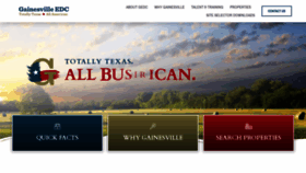 What Gainesvilleedc.com website looked like in 2021 (3 years ago)