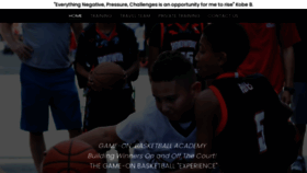 What Gameonbball.com website looked like in 2021 (3 years ago)