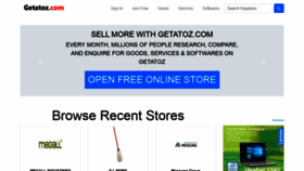 What Getatoz.com website looked like in 2021 (3 years ago)