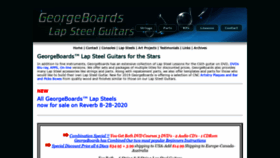 What Georgeboards.com website looked like in 2021 (3 years ago)