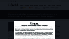 What Gandul.ro website looked like in 2021 (3 years ago)