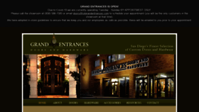 What Grandentrances.com website looked like in 2021 (3 years ago)