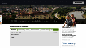What Gundelsheim.de website looked like in 2021 (3 years ago)