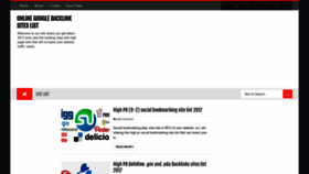 What Googlebacklinksiteslist.blogspot.com website looked like in 2021 (3 years ago)
