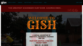 What Gish.com website looked like in 2021 (3 years ago)