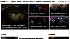 What Gamerant.com website looked like in 2021 (3 years ago)