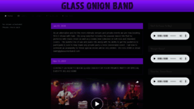 What Glassonionband.com website looked like in 2021 (3 years ago)