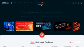 What Gate.io website looked like in 2021 (4 years ago)