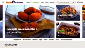 What Giallozafferano.it website looked like in 2021 (3 years ago)