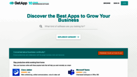 What Getapp.com website looked like in 2021 (5 years ago)