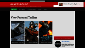 What Gamersdecide.com website looked like in 2021 (3 years ago)