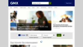 What Gmx.at website looked like in 2021 (4 years ago)