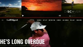 What Golfdigest.com website looked like in 2021 (3 years ago)
