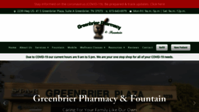 What Greenbrierpharmacy.com website looked like in 2021 (3 years ago)