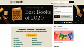 What Goodreads.com website looked like in 2021 (3 years ago)