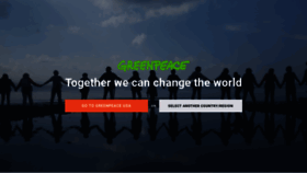 What Greenpeace.org website looked like in 2021 (3 years ago)