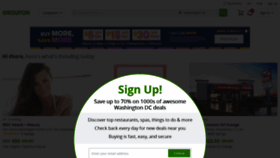 What Groupon.com website looked like in 2021 (3 years ago)