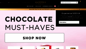 What Godiva.ca website looked like in 2021 (3 years ago)