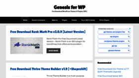 What Genesisforwp.com website looked like in 2021 (3 years ago)