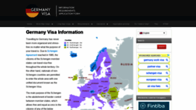 What Germany-visa.org website looked like in 2021 (3 years ago)