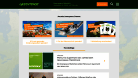 What Greenpeace.at website looked like in 2021 (3 years ago)