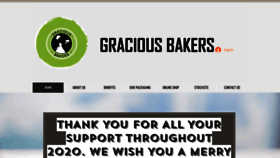 What Graciousbakers.co.za website looked like in 2021 (3 years ago)