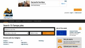 What Greattampajobs.com website looked like in 2021 (3 years ago)