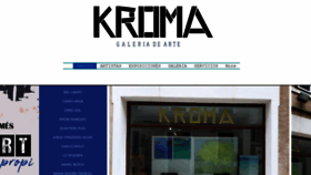 What Galeriakroma.com website looked like in 2021 (3 years ago)