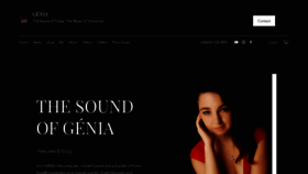 What Genia-music.com website looked like in 2021 (3 years ago)