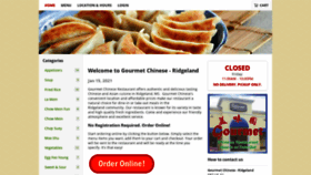 What Gourmetridgeland.com website looked like in 2021 (3 years ago)
