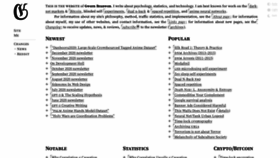 What Gwern.net website looked like in 2021 (4 years ago)