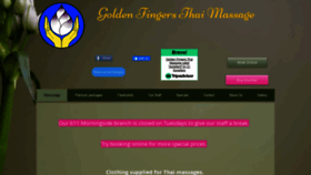 What Goldenfingersthaimassage.co.nz website looked like in 2021 (3 years ago)