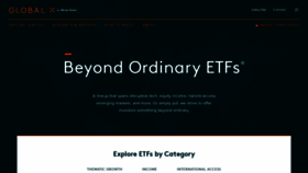 What Globalxetfs.com website looked like in 2021 (3 years ago)