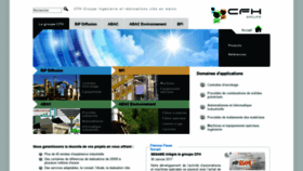 What Groupe-cfh.com website looked like in 2021 (4 years ago)