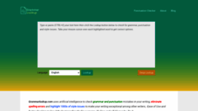 What Grammarlookup.com website looked like in 2021 (3 years ago)