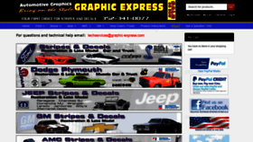 What Graphic-express.com website looked like in 2021 (3 years ago)