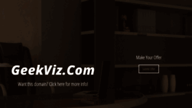 What Geekviz.com website looked like in 2021 (3 years ago)