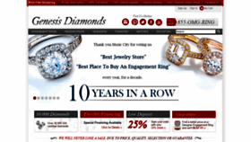 What Genesisdiamonds.net website looked like in 2021 (3 years ago)