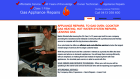 What Gasappliancerepairs.com.au website looked like in 2021 (3 years ago)
