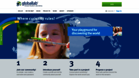 What Globallab.org website looked like in 2021 (3 years ago)