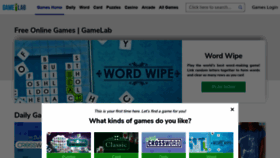 What Gamelab.com website looked like in 2021 (3 years ago)
