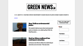 What Greennews.ie website looked like in 2021 (3 years ago)