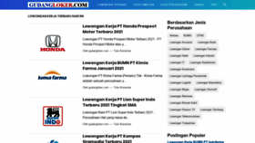 What Gudangloker.com website looked like in 2021 (3 years ago)
