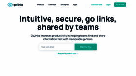 What Golinks.io website looked like in 2021 (4 years ago)