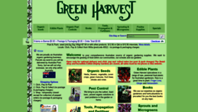 What Greenharvest.com.au website looked like in 2021 (3 years ago)