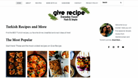What Giverecipe.com website looked like in 2021 (3 years ago)