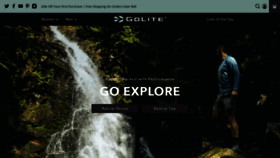What Golite.com website looked like in 2021 (3 years ago)