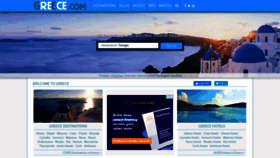 What Greece.com website looked like in 2021 (3 years ago)